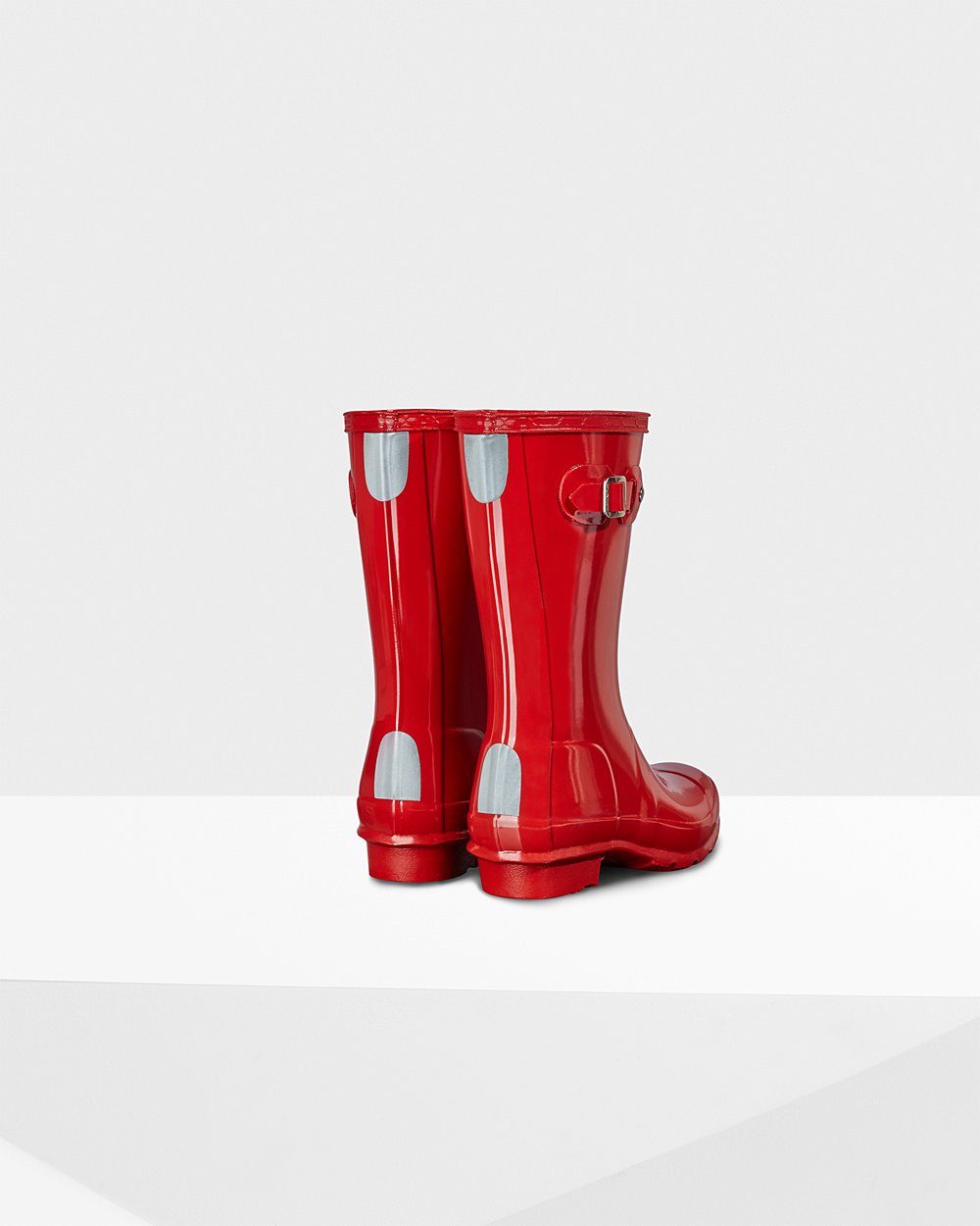 Kids Rain Boots - Hunter Original Big Gloss (89ETGZKRQ) - Red